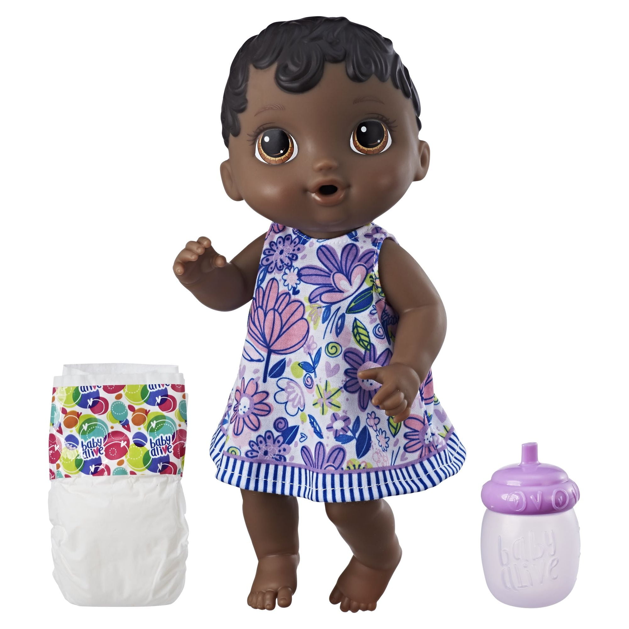 Baby Alive Fruity Sips Doll, Lime, Black Hair