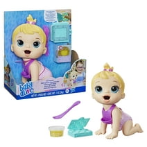 Baby Alive: Lil Snacks Doll Playset with Removable Bib, Easter Toys for Kids, Age 3+
