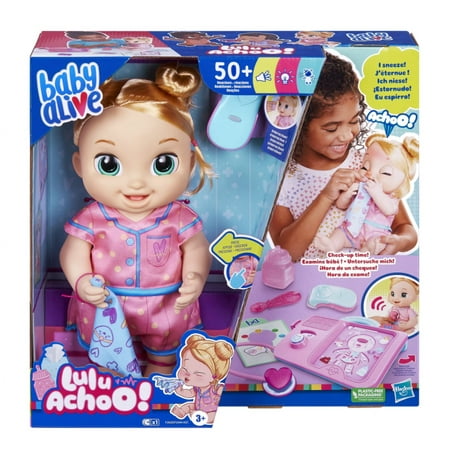 Baby Alive Lulu Achoo Doll with Blonde Hair, Doctor Play Toy
