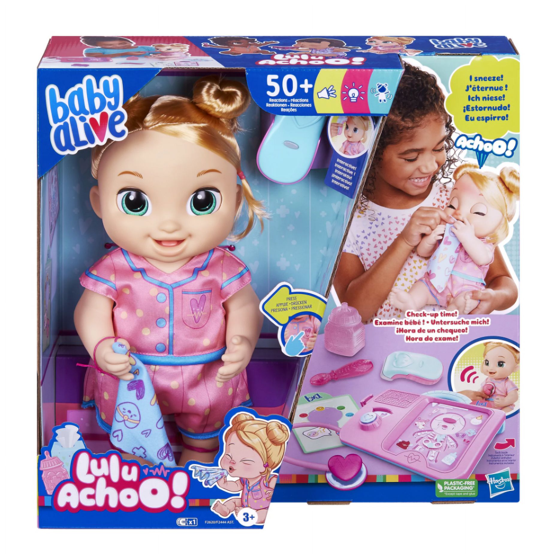 Baby Alive Lulu Achoo Doll with Blonde Hair, Doctor Play Toy - image 1 of 8
