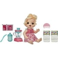thumbnail image 1 of Baby Alive Magical Mixer Baby Doll Strawberry Shake with Blender Accessories, Drinks, Wets, Eats, Blonde Hair Toy for Kids Ages 3 and Up, 1 of 4
