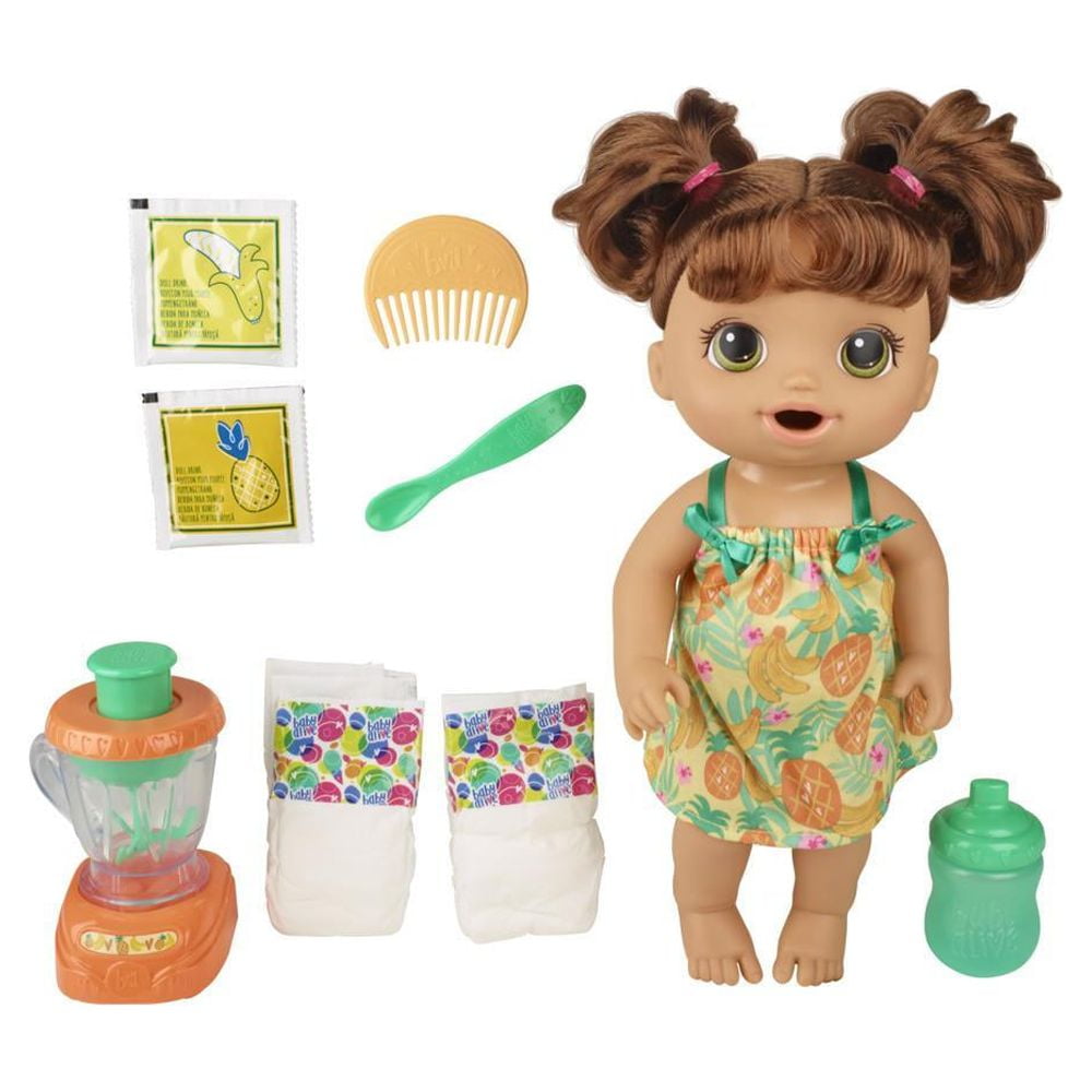 Baby Alive Magical Mixer Baby Doll Tropical Treat, Blender, Accessories,  Drinks, Wets, Eats, Toy for Kids Ages 3 and Up