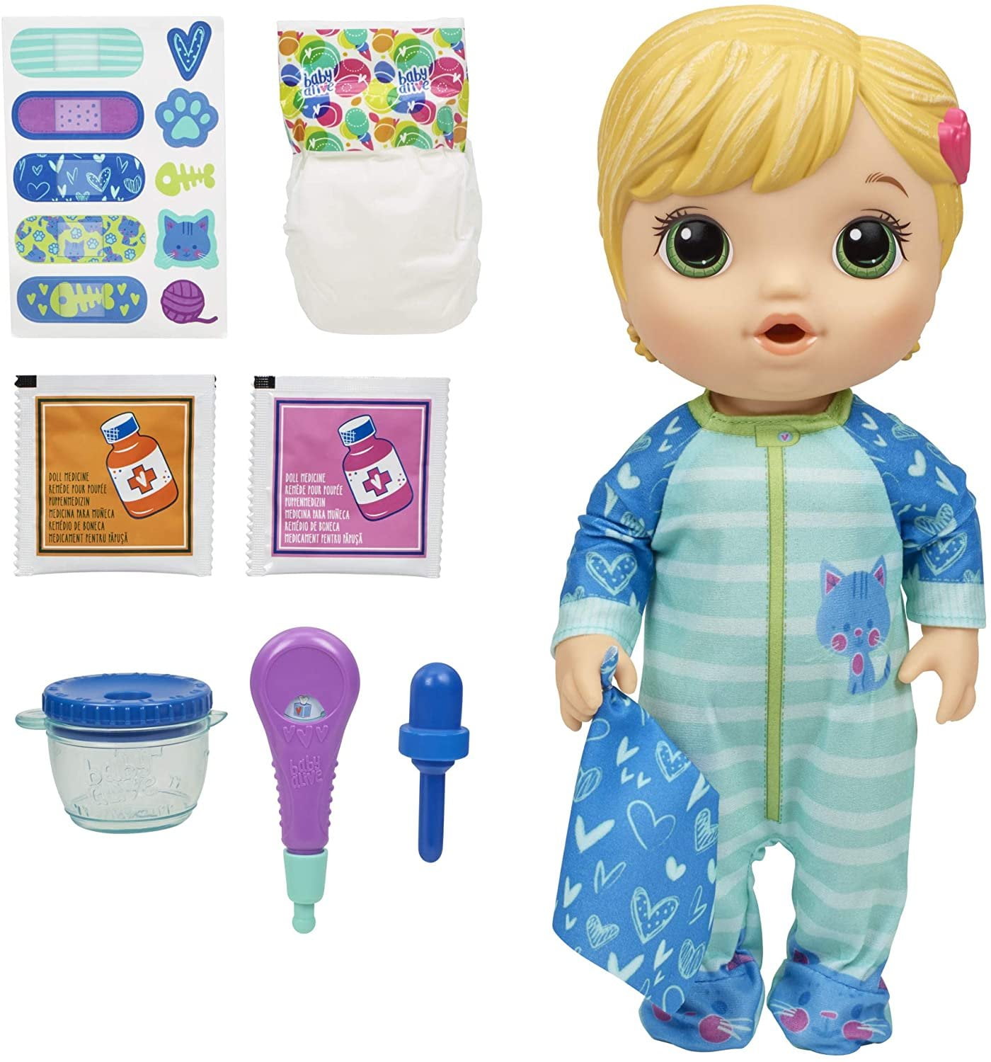 Baby Alive Sudsy Styling Doll, 12-Inch Toy for Kids 3 and Up, Salon Baby Doll  Accessories, Bubble Solution, Blonde Hair - Baby Alive