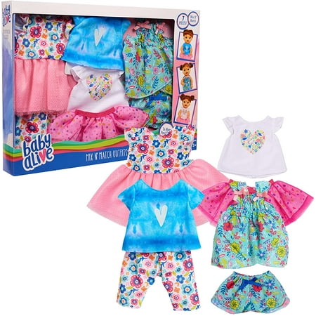 Baby Alive Mix N' Match Outfit Set,  Kids Toys for Ages 3 Up, Gifts and Presents