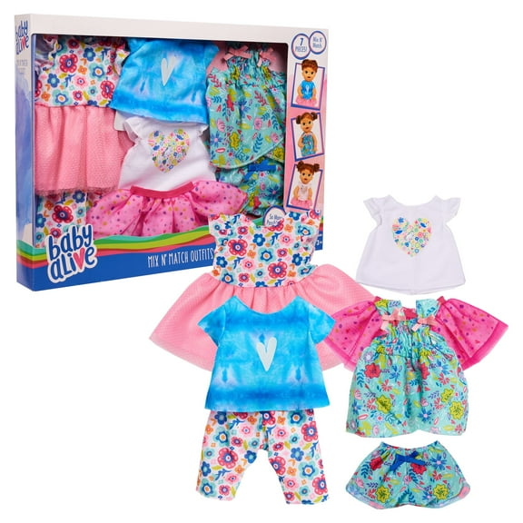 Baby Alive Mix N' Match Outfit Set, Kids Toys for Ages 3 Up, Gifts and Presents