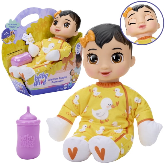 Nighttime Snuggles, Duckies with Sounds, Soft Body and Breathing Motions, Toys for Kids Ages 18 Months+