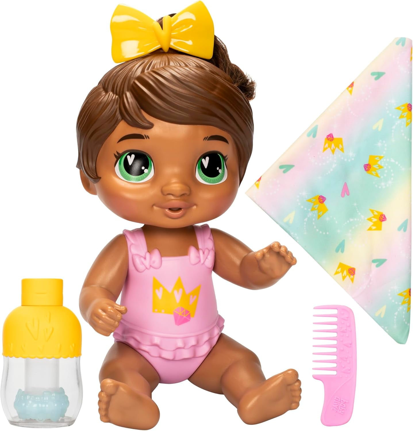 Baby Alive Shampoo Snuggle Sophia Sparkle Brown Hair 11 Inch Water Baby