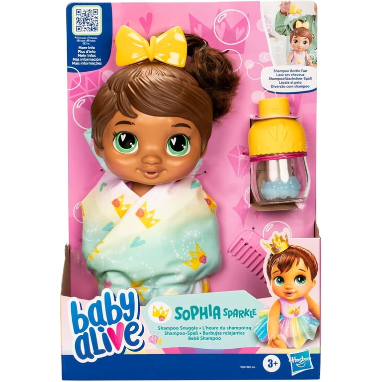 Baby Alive Shampoo Snuggle Sophia Sparkle Doll - Walmart.com