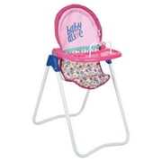 Baby Alive Snacky Doll High Chair, Comfortable Seat, Sturdy Steel Tube Frame