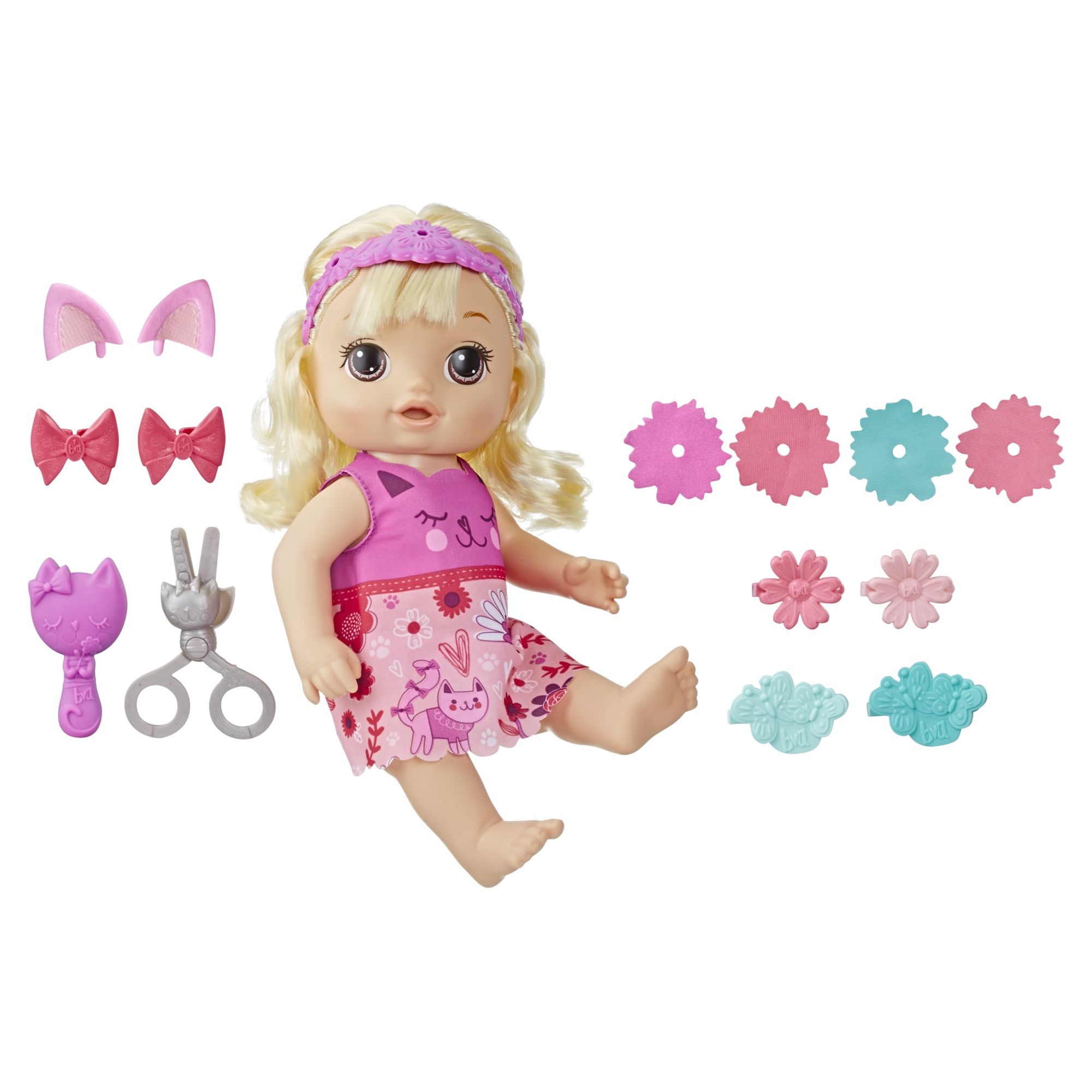 Baby Alive: Snip 'n Style Baby 15-Inch Doll Blonde Hair, Brown Eyes Kids Toy for Boys and Girls - image 1 of 13