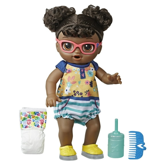 Baby Alive Step'n Giggle Baby (Black Hair) for Ages 3 and Up