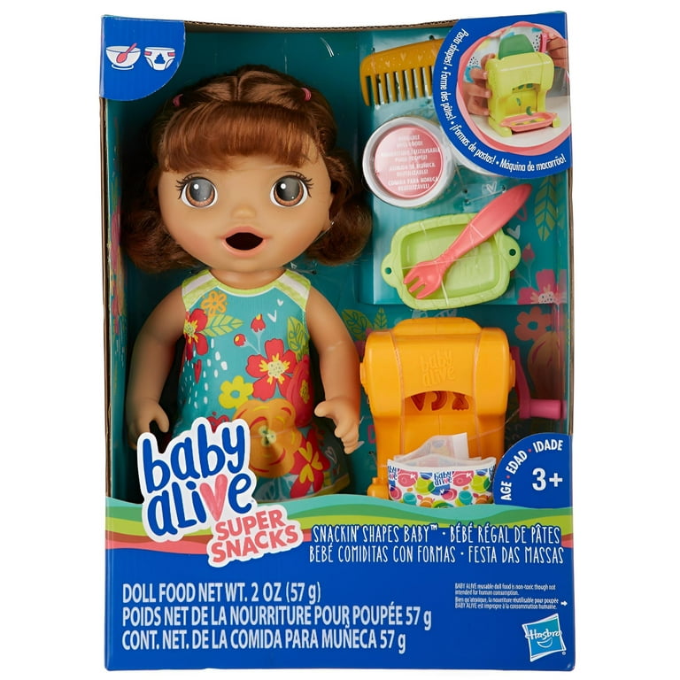 Baby Alive Super Snacks Snackin Shapes Doll for Kids One Size Walmart