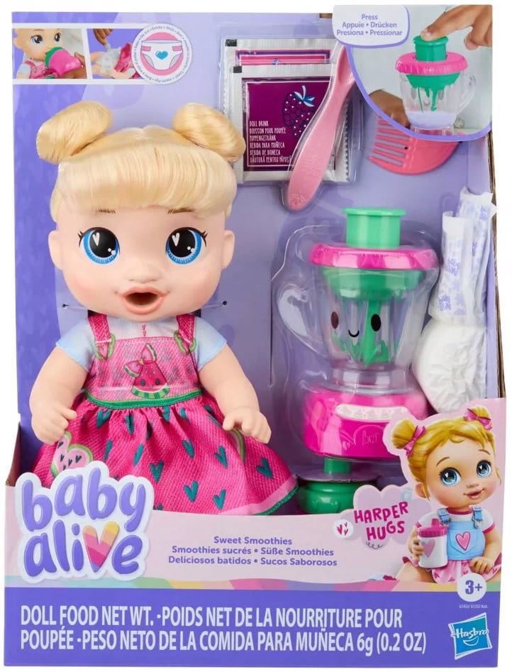 Baby Alive Sweet Smoothies Harper Hugs Doll - Walmart.com