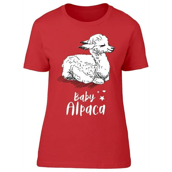 Baby Alpaca Relaxing T-Shirt Women -Image by Shutterstock, Female XX-Large