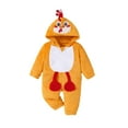 thumbnail image 1 of Baby Animal Costume Winter Autumn Flannel Hooded Romper Cosplay Jumpsuit Baby Boy Clothes Easter Outfits, 1 of 6