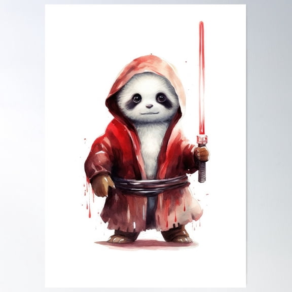 Baby Animal, Cute Space Panda Poster Wall Art, Modern Wall Decor For Living Room Bedroom, 12x18 UNFRAMED