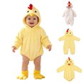 thumbnail image 1 of Baby Animal Outfit Long Sleeve Zipper Hooded Romper Toddler Chicken for Girls Winter Clothes Size 0-24 Months, 1 of 7