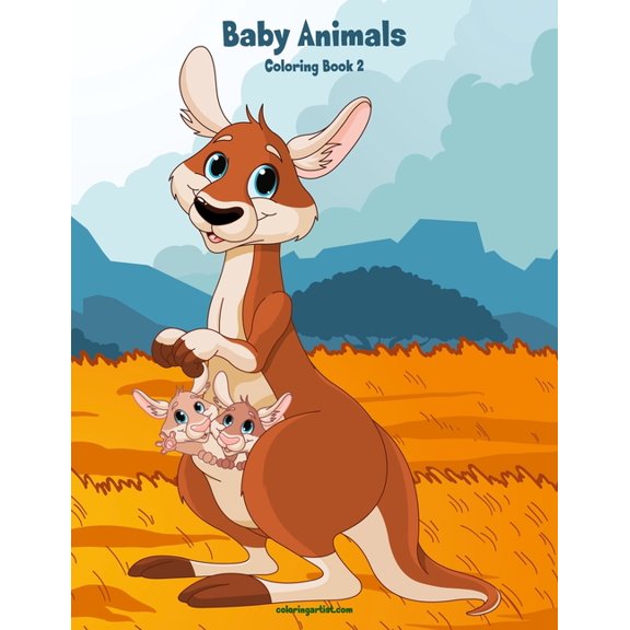 Baby Animals Coloring Book 2, (Paperback)
