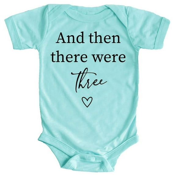 Baby Announcement And Then There Were 3 Heart Baby Big Sister Big Brother Sibling Chill Bodysuit 6 Months
