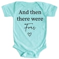 thumbnail image 1 of Baby Announcement And Then There Were 4 Heart Baby Big Sister Big Brother Sibling Chill Bodysuit 6 Months, 1 of 2
