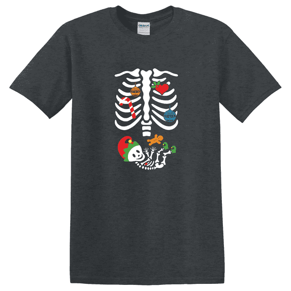 Baby Announcement Christmas Pregnancy Reveal Graphic T-Shirt