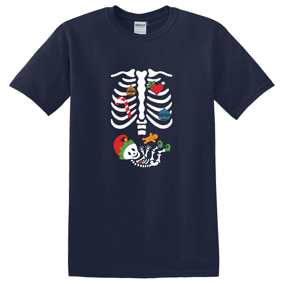 Baby Announcement Christmas Pregnancy Reveal Graphic T-Shirt