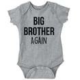 thumbnail image 1 of Baby Announcement Oldest Big Brother Bodysuit Jumper Boys Infant Baby Brisco Brands 6M, 1 of 6