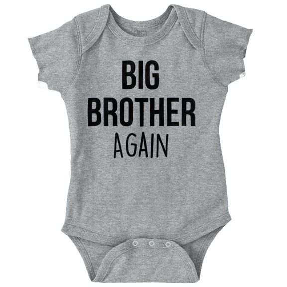 Baby Announcement Oldest Big Brother Bodysuit Jumper Boys Infant Baby Brisco Brands NB