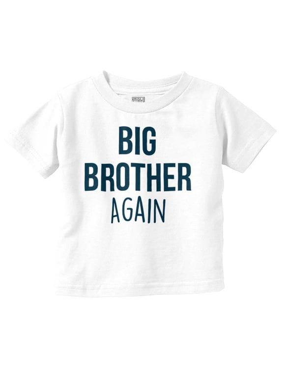 Baby Announcement Oldest Big Brother Youth T Shirt Tee Boys Infant Toddler Brisco Brands 12M
