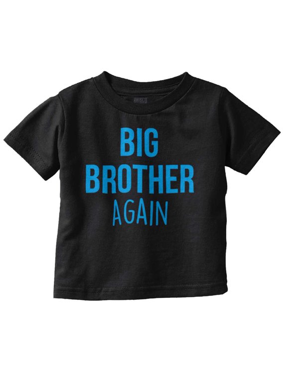 Baby Announcement Oldest Big Brother Youth T Shirt Tee Boys Infant Toddler Brisco Brands 12M