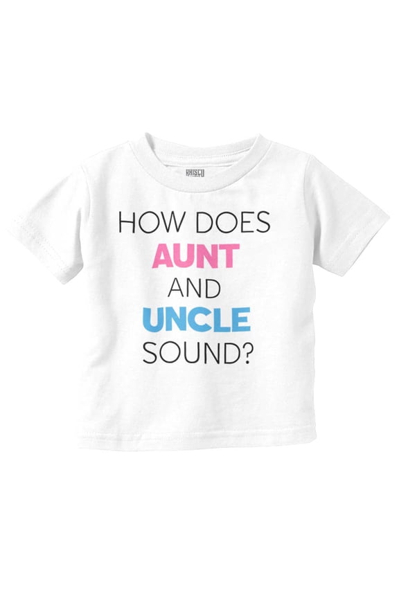Baby Announcement Surprise Aunt Uncle Toddler Boy Girl T Shirt Infant Toddler Brisco Brands 3T