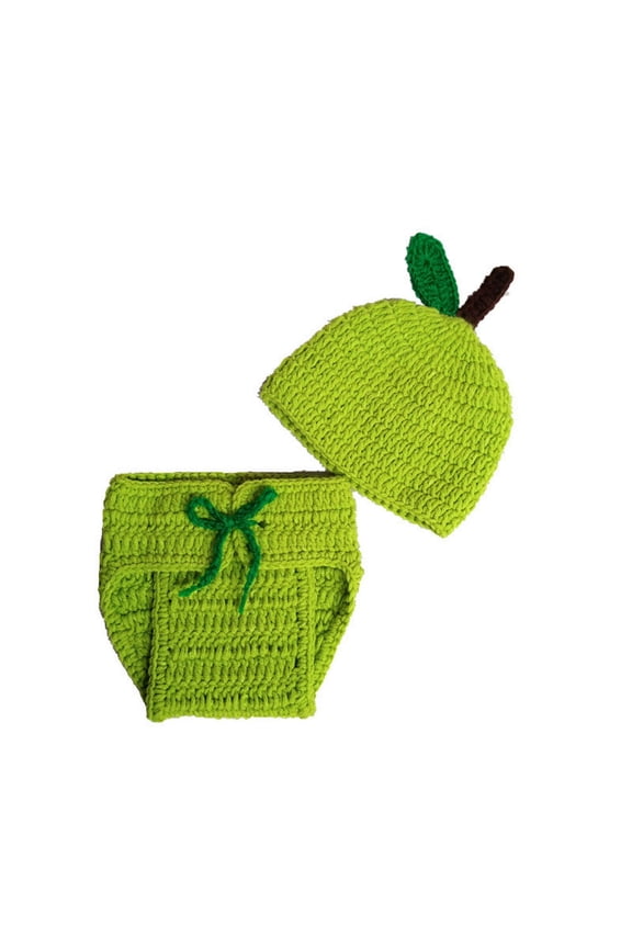 Baby Apple Knit Crochet Clothes Photo Photography Props Outfit for Boy Girl
