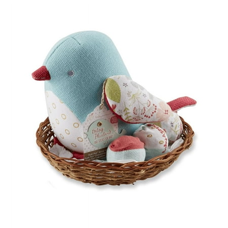 Baby Aspen Bitsy Bluebird Plush Plus Bird with Socks for Baby to Wear
