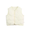 Baby Autumn Vest Thickened Cotton Plush Girls Winter Outerwear Solid Color Versatile Boys Kids