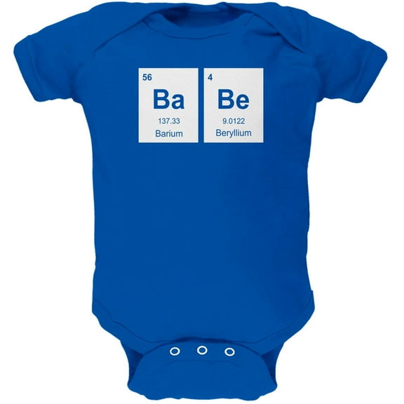 Baby - BaBe Periodic Elements Royal Soft Baby One Piece - 0-3 months