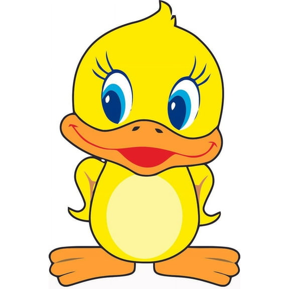 Baby Babies Picture of Rubber Duck Ducks Wall Decals for Bedroom or Bathroom Animal Animals Children's Vinyls Design Kids Kid Vinyl Art Decor Decal Walls Sticker Rooms Size (40x20 inch)