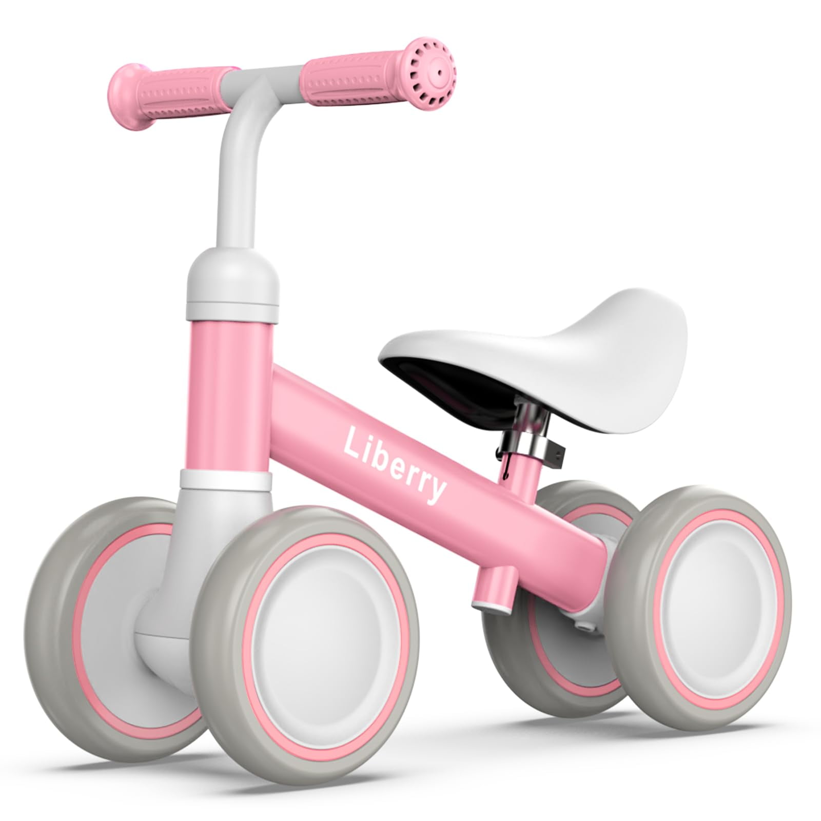 Baby Balance Bike For 1 Year Old Girls, 4 Wheels Toddler Balance Bike ...