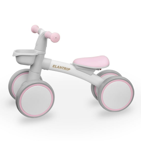 Elantrip Baby Balance Bike for 12-24 Months Old Boys Girls,Toddler Balance Bike with Adjustable Seat,First Birthday Gifts, Pink