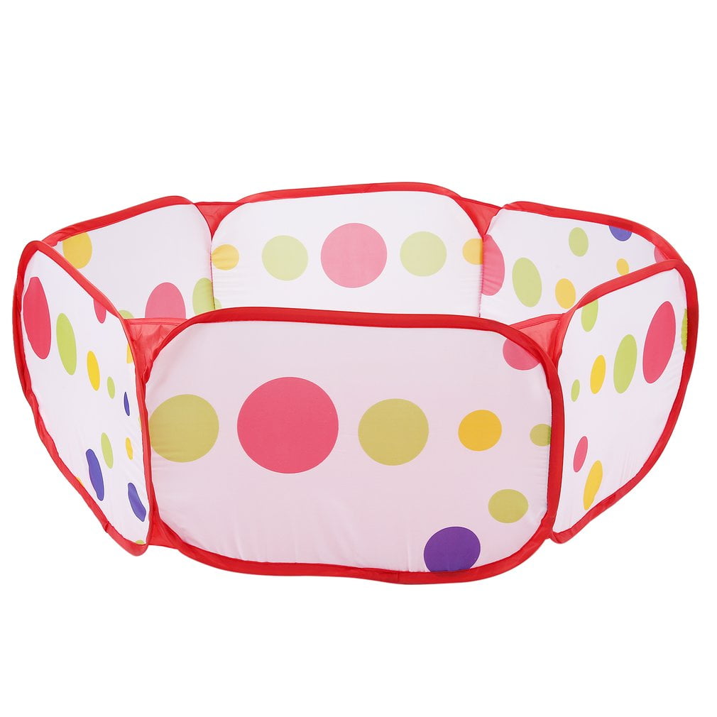 Baby Ball Pit Play Tent 6Sided Ball Pit with Basketball Hoop for Kids