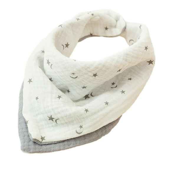 Baby Bandana Bibs Cotton Baby Bibs 4-Layer Baby Drooling Bibs Soft & Absorbent Bibs for Teething Drooling Lightweight
