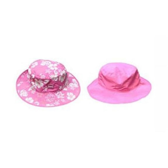 Baby Banz-BHRPF UV Reversible Bucket Hat-Pink Floral-Ages 0-2