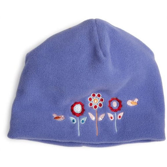 Baby Banz Baby Girls' Beanie Winter Hat, Purple Floral, 2-5 Years