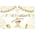 thumbnail image 1 of Baby Baptism Backdrop Mi Bautizo First Holy Communion Golden Cross Dove Kids Portrait Customized Photography Background, 1 of 5