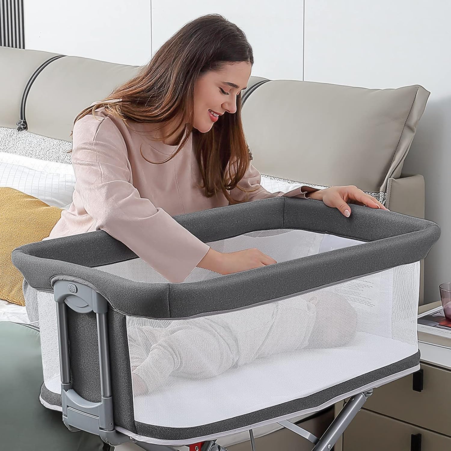 Baby Bedside for Baby Easy Folding and Storage