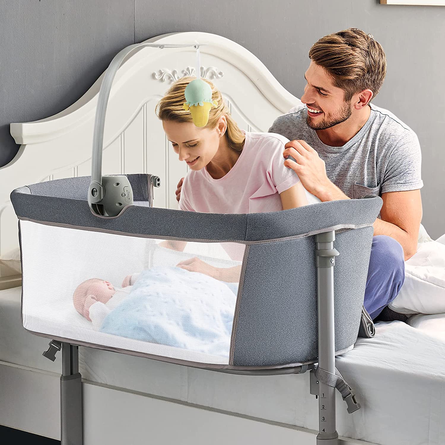 Baby Bedside Sleeper, Easy to Assemble for Baby
