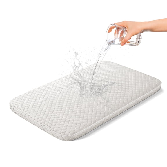 Baby Bassinet Cradle Mattress Rectangle 20" x 35" x 2" Premium Foam Waterproof Padded Design