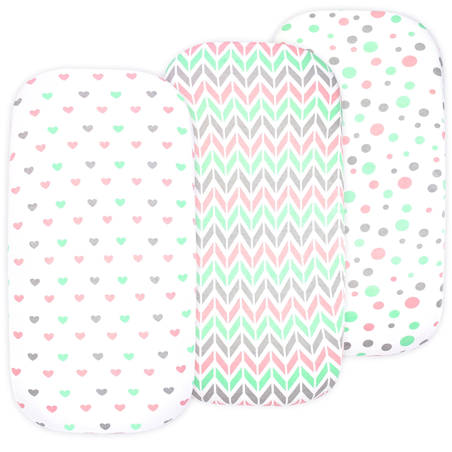 Baby Bedding Set 3 Pack, UltraSoft Jersey Cotton Sheets for