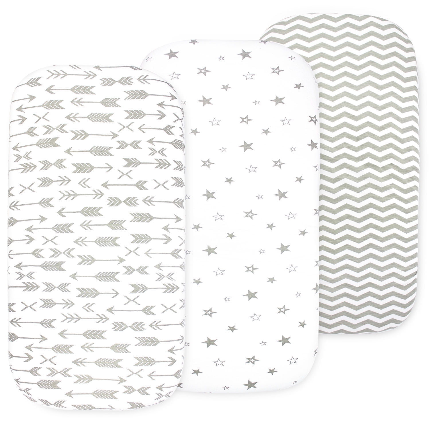Nature Baby Fitted Bassinet Sheet Jersey - Confetti Cypress
