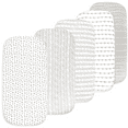 Baby Sheet Set for Boy and Girl, 5 Pack Set, Universal Fitted