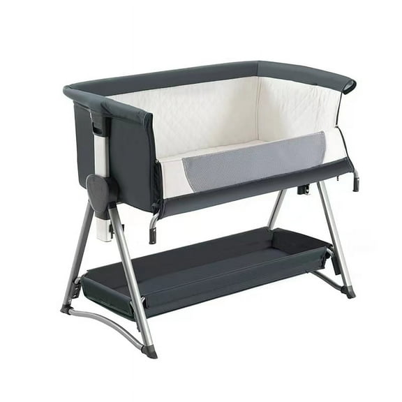 SteAnny Bassinet, Bedside Sleeper for Baby, Newborn Co-Sleepping, Rocking Cribs Foldable Travel 0-6M